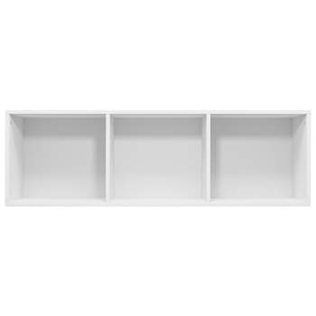  Bücherregal/TV-Schrank Weiß 36x30x114 cm Holzwerkstoff