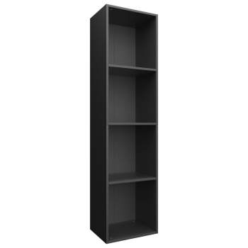  Bücherregal/TV-Schrank Schwarz 36x30x143 cm Holzwerkstoff