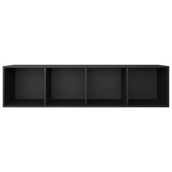  Bücherregal/TV-Schrank Schwarz 36x30x143 cm Holzwerkstoff