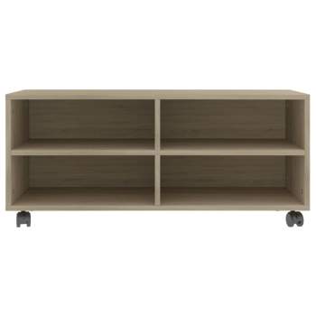 Preview:  TV-Schrank mit Rollen Sonoma-Eiche 90x35x35 cm Holzwerkstoff