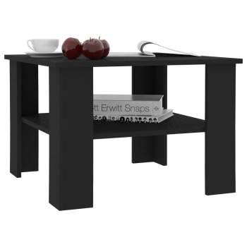  Couchtisch Schwarz 60x60x42 cm Holzwerkstoff