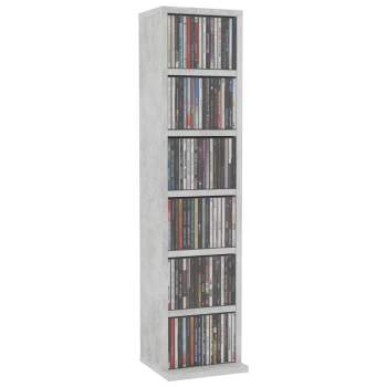  CD-Schrank Betongrau 21x20x88 cm Holzwerkstoff