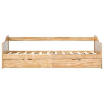 Preview:  Ausziehsofa Bettgestell Kiefernholz 90 x 200 cm