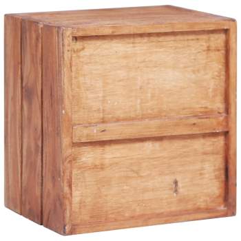  Nachttisch mit 3 Schubladen 35×25×35 cm Recyceltes Massivholz