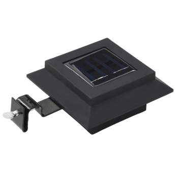  Solar-Außenleuchten 12 Stk. LED Rechteckig 12 cm Schwarz