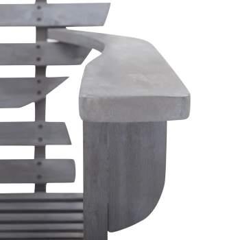  Adirondack-Stuhl Massivholz Akazie Grau
