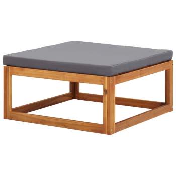  6-tlg. Garten-Lounge-Set mit Auflagen Massivholz Akazie