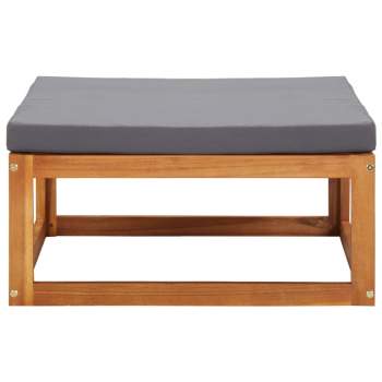  5-tlg. Garten-Lounge-Set mit Auflagen Massivholz Akazie
