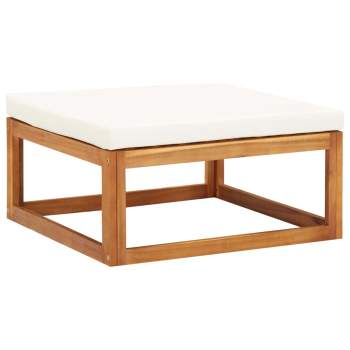  5-tlg. Garten-Lounge-Set mit Auflagen Massivholz Akazie