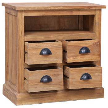 Preview:  Beistellschrank 60 x 30 x 60 cm Massivholz Teak