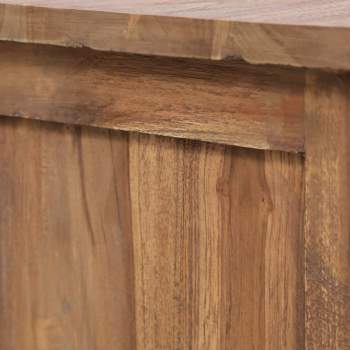  Beistellschrank 60 x 30 x 60 cm Massivholz Teak