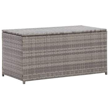  Gartenbox Poly Rattan 100×50×50 cm Grau