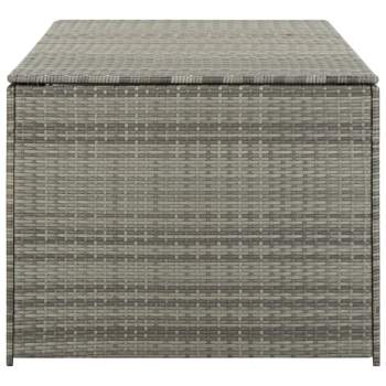  Gartenbox Poly Rattan 180x90x70 cm Grau