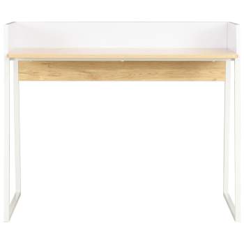 Preview:  Schreibtisch Weiß und Eiche 90x60x88 cm