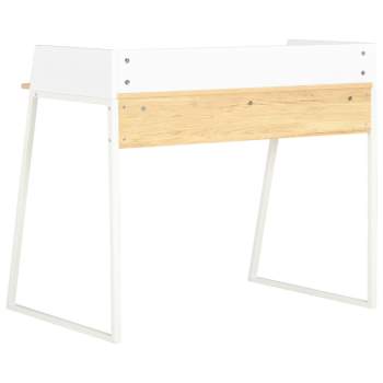 Preview:  Schreibtisch Weiß und Eiche 90x60x88 cm