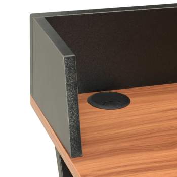  Schreibtisch Schwarz und Braun 80x50x84 cm