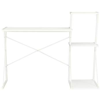 Preview:  Schreibtisch mit Regal Weiß 116×50×93 cm