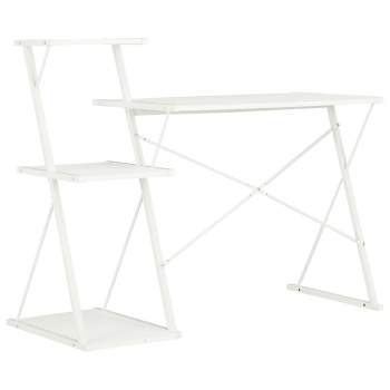 Preview:  Schreibtisch mit Regal Weiß 116×50×93 cm