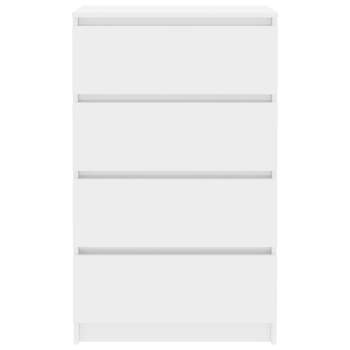  Sideboard Hochglanz-Weiß 60x35x98,5 cm Holzwerkstoff