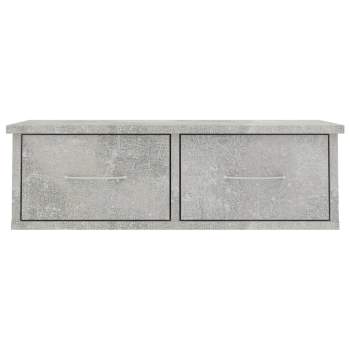 Preview:  Wand-Schubladenregal Betongrau 60x26x18,5 cm Holzwerkstoff