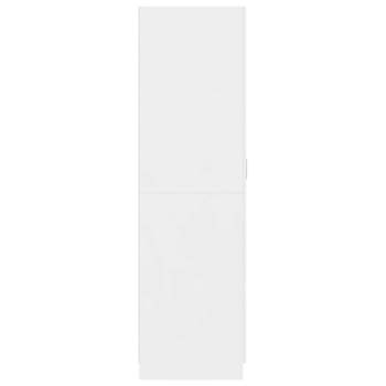  Kleiderschrank Hochglanz-Weiß 80x52x180 cm Holzwerkstoff