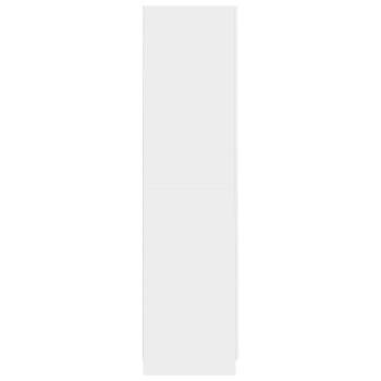  Kleiderschrank Hochglanz-Weiß 90x52x200 cm Holzwerkstoff