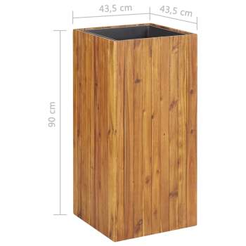  Pflanzkübel 43,5 x 43,5 x 90 cm Massivholz Akazie  
