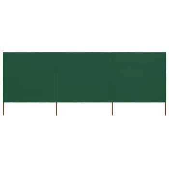  3-teiliges Windschutzgewebe 400 x 80 cm Grün