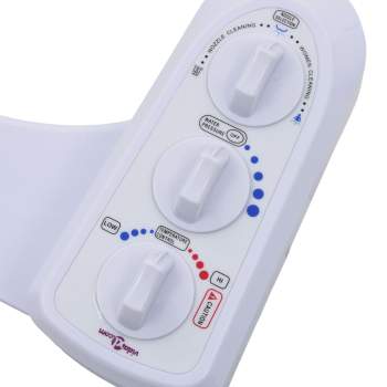 Preview:  Bidet-Aufsatz für Toilettensitz Heiß-/Kaltwasser Doppeldüsen