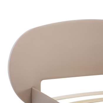 Bettgestell Cappuccino-Braun Kunstleder 100x200 cm