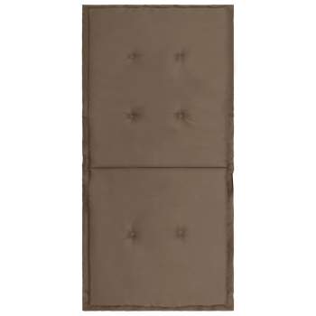  Gartenstuhlauflagen für Niedriglehner 4 Stk. Taupe 100x50x3 cm