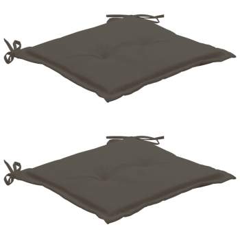  Gartenstuhl-Kissen 2 Stk. Anthrazit 50x50x3 cm Oxford-Gewebe