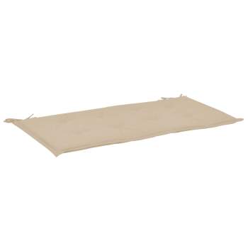  Gartenbank-Auflage Beige 120x50x3 cm Oxford-Gewebe