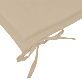  Gartenbank-Auflage Beige 120x50x3 cm Oxford-Gewebe