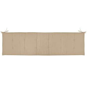  Gartenbank-Auflage Beige 180x50x3 cm Oxford-Gewebe