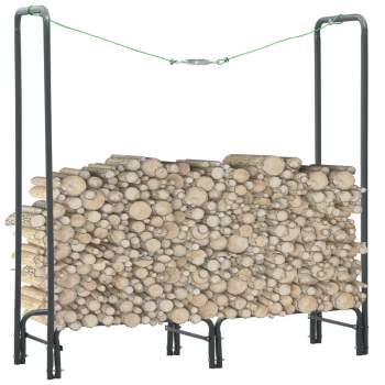  Brennholzregal Anthrazit 120×35×120 cm Stahl
