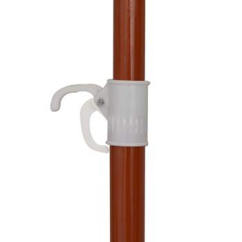 Preview:  Sonnenschirm mit Stahl-Mast 180 cm Sandweiß