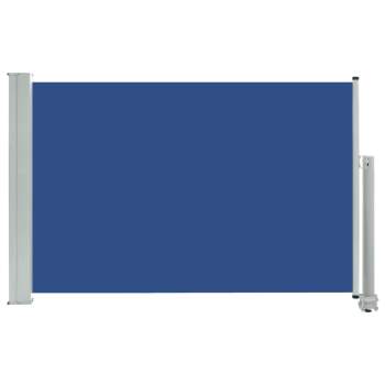  Ausziehbare Seitenmarkise 60×300 cm Blau