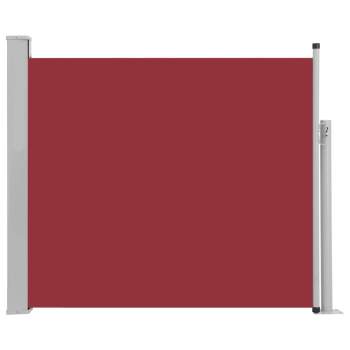  Ausziehbare Seitenmarkise 100x300 cm Rot