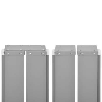  Ausziehbare Seitenmarkise Anthrazit 100 x 1000 cm