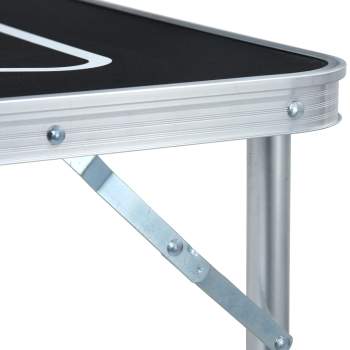 Klappbarer Bier-Pong-Tisch 240 cm Schwarz