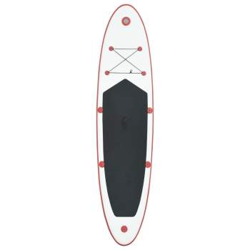  Stand Up Paddle Surfboard SUP Aufblasbar Rot und Weiß