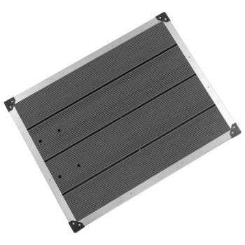  Garten-Duschwanne WPC Edelstahl 80 x 62 cm Grau