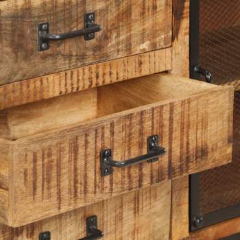 Preview:  Sideboard 100×31×60 cm Raues Mango-Massivholz 