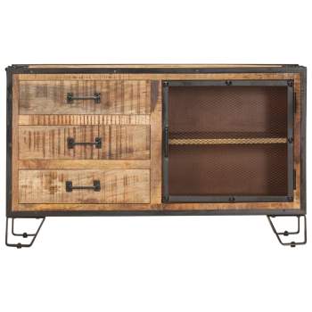 Preview:  Sideboard 100×31×60 cm Raues Mango-Massivholz 