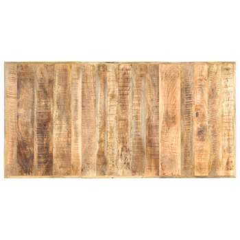  Esstisch 180 x 90 x 76 cm Raues Mango-Massivholz