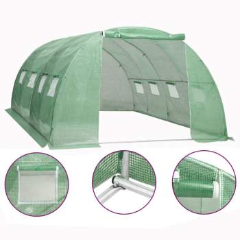  Gewächshaus 16 m² 4x4x2 m