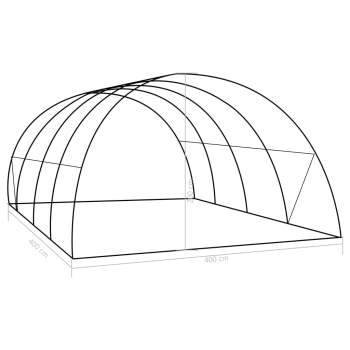 Gewächshaus 16 m² 4x4x2 m
