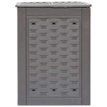 Preview:  Gartenkomposter 3 Stk. Braun 60x60x83cm 900 L Kunststoff Rattan