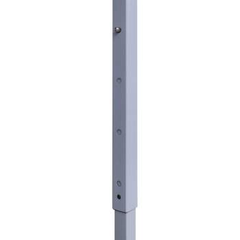  Profi-Partyzelt Faltbar mit 2 Seitenwänden 3×3m Stahl Weiß